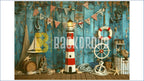 NAUTICAL LIGHTHOUSE COASTAL RUSTIC WOOD SAILOR THEME BACKDROP FOR KIDS, BABY & BIRTHDAY PHOTOGRAPHY