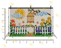 COLORFUL PAPER ART GARDEN FENCE BIRDS FLOWERS KIDS THEME BACKDROP FOR KIDS, BABY & CREATIVE PHOTOGRAPHY