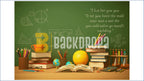 CLASSROOM STUDY DESK BLACKBOARD EDUCATION SCHOOL THEME BACKDROP FOR KIDS, STUDENTS & EDUCATIONAL PHOTOGRAPHY