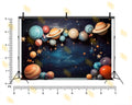 SPACE GALAXY PLANETS HANGING STARS COSMIC THEME BACKDROP FOR KIDS, BABY & CREATIVE PHOTOGRAPHY