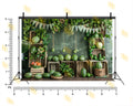 FRESH WATERMELON FARM RUSTIC GREEN MARKET GARDEN THEME BACKDROP FOR KIDS, BABY & CREATIVE PHOTOGRAPHY