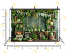 FRESH WATERMELON FARM RUSTIC GREEN MARKET GARDEN THEME BACKDROP FOR KIDS, BABY & CREATIVE PHOTOGRAPHY