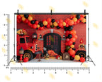 FIRE TRUCK GARAGE THEME SETUP FOR CAKE SMASH, BABY & KIDS PHOTOGRAPHY