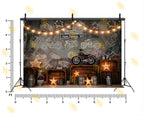 VINTAGE BIKE GARAGE THEME SETUP FOR KIDS PHOTOGRAPHY