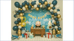 BOSS BABY LUXURY BIRTHDAY SETUP BACKDROP FOR KIDS & CAKE SMASH PHOTOGRAPHY