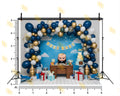 BOSS BABY LUXURY BIRTHDAY SETUP BACKDROP FOR KIDS & CAKE SMASH PHOTOGRAPHY