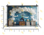AIRPLANE TRAVEL ADVENTURE THEME SETUP FOR KIDS PHOTOGRAPHY