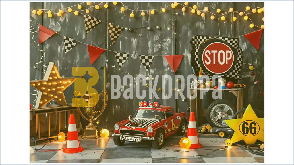 RACING CAR THEME SETUP FOR KIDS PHOTOGRAPHY