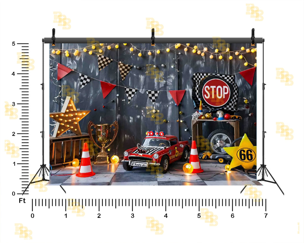 RACING CAR THEME SETUP FOR KIDS PHOTOGRAPHY
