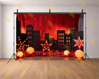 RED CITY LIGHTS THEME SETUP FOR KIDS PHOTOGRAPHY