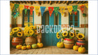 RUSTIC SUNFLOWER FESTIVE DOOR SETUP FOR KIDS PHOTOGRAPHY