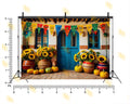 RUSTIC SUNFLOWER FESTIVE DOOR SETUP FOR KIDS PHOTOGRAPHY