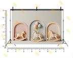 PASTEL ROCKING HORSE THEME SETUP FOR KIDS PHOTOGRAPHY