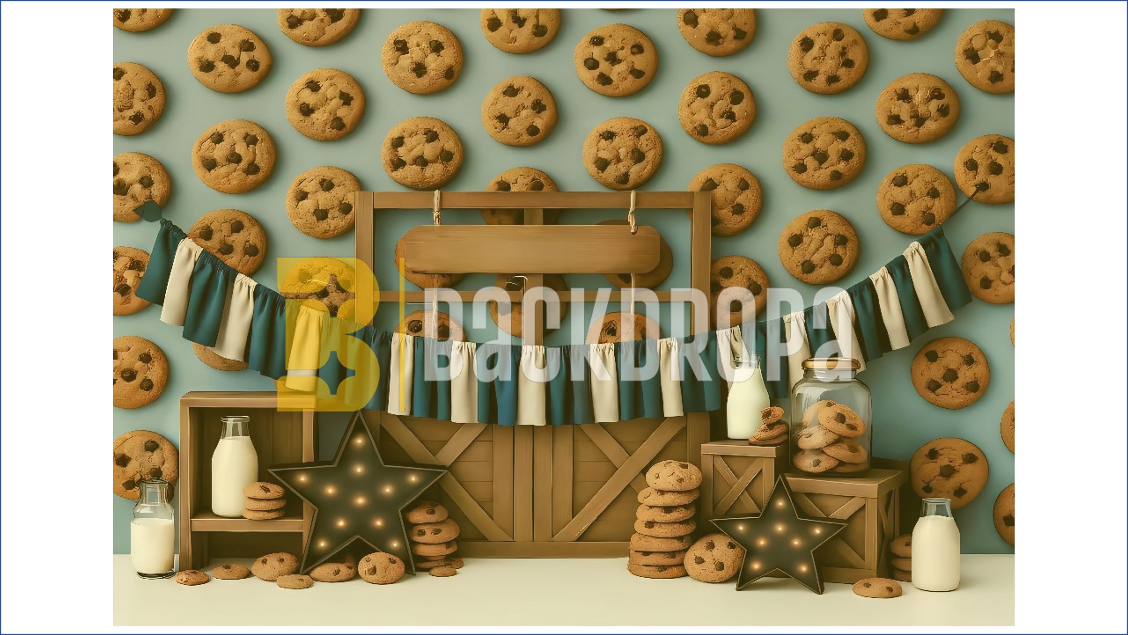 CHOCOLATE CHIP COOKIE THEME SETUP FOR KIDS PHOTOGRAPHY