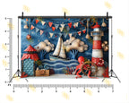 OCEAN LIGHTHOUSE ADVENTURE THEME SETUP FOR KIDS PHOTOGRAPHY