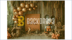 RUSTIC JUNGLE BIRTHDAY THEME SETUP FOR KIDS PHOTOGRAPHY