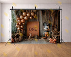RUSTIC JUNGLE BIRTHDAY THEME SETUP FOR KIDS PHOTOGRAPHY