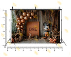 RUSTIC JUNGLE BIRTHDAY THEME SETUP FOR KIDS PHOTOGRAPHY