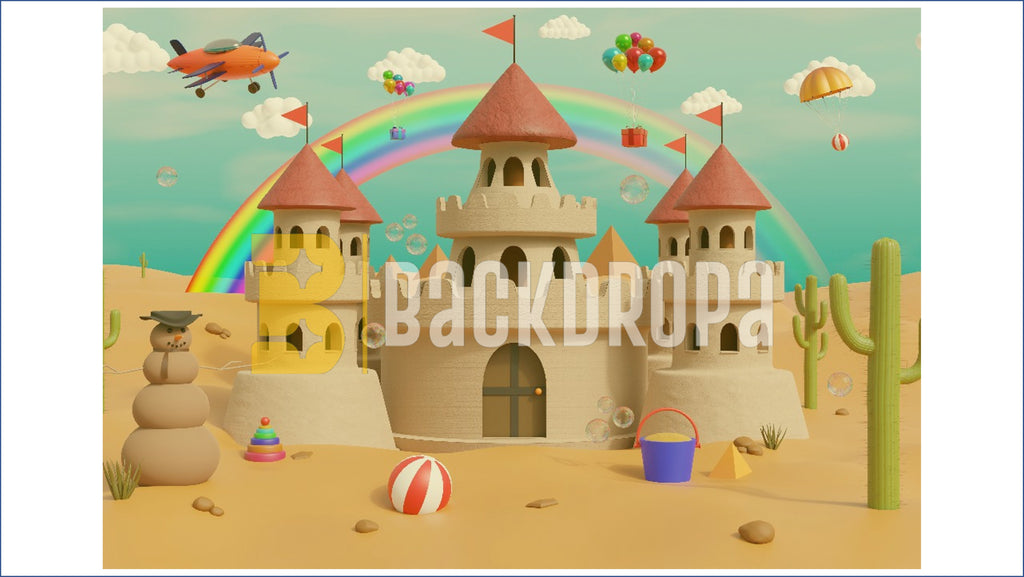 FANTASY SAND CASTLE THEME SETUP FOR KIDS PHOTOGRAPHY