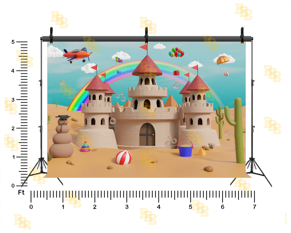 FANTASY SAND CASTLE THEME SETUP FOR KIDS PHOTOGRAPHY