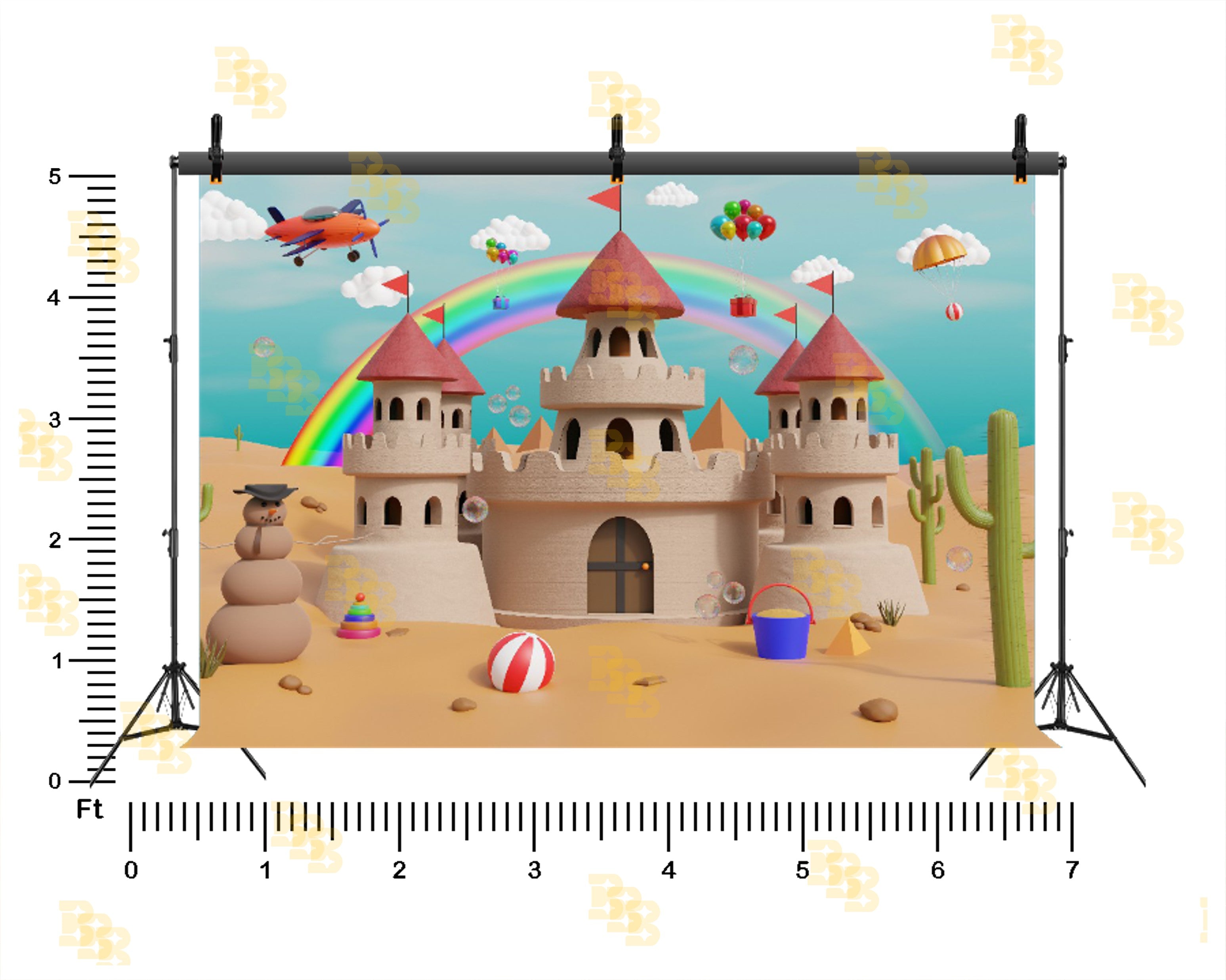 FANTASY SAND CASTLE THEME SETUP FOR KIDS PHOTOGRAPHY