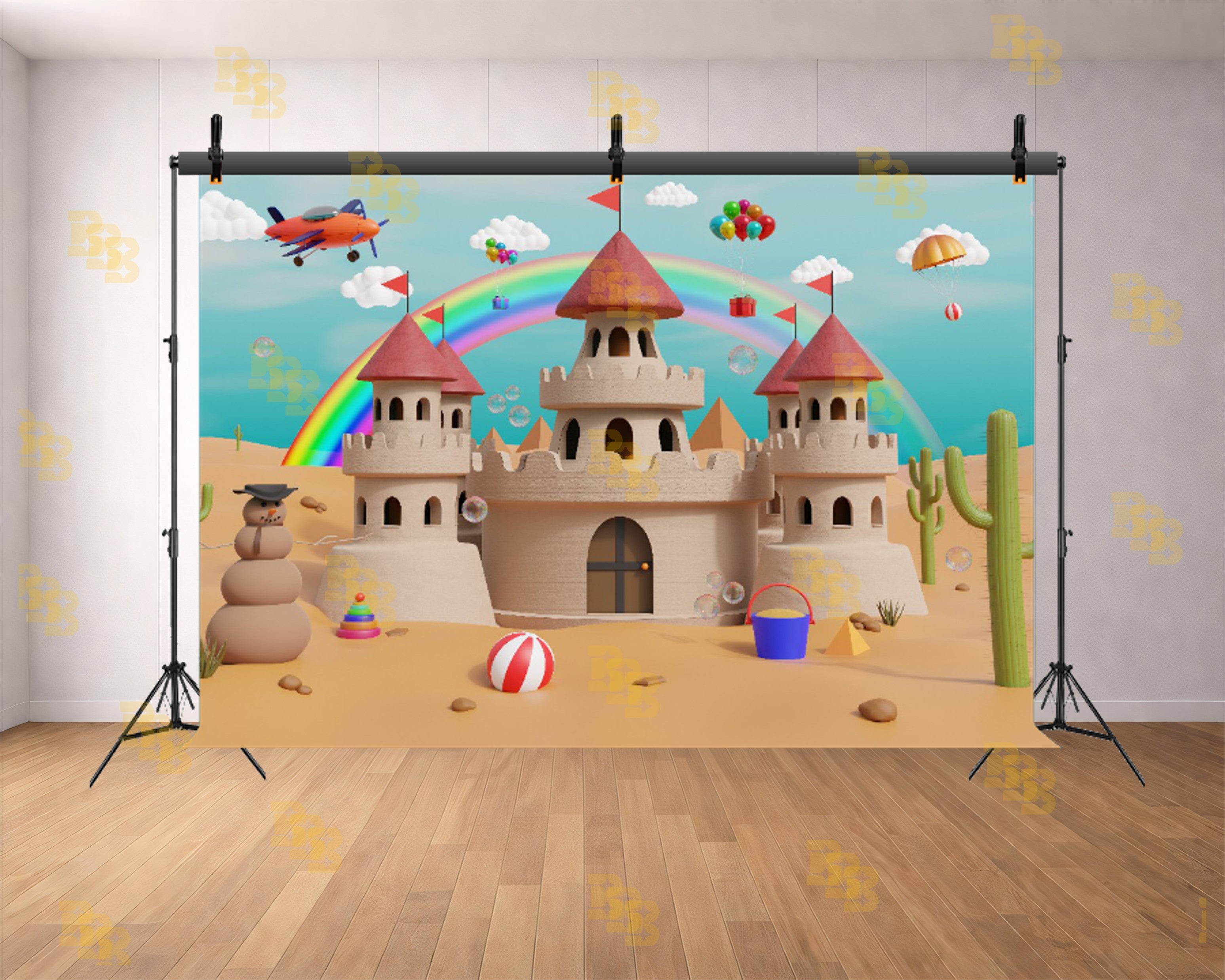 FANTASY SAND CASTLE THEME SETUP FOR KIDS PHOTOGRAPHY