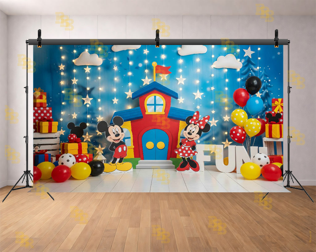 CARTOON BIRTHDAY PARTY THEME SETUP FOR KIDS PHOTOGRAPHY