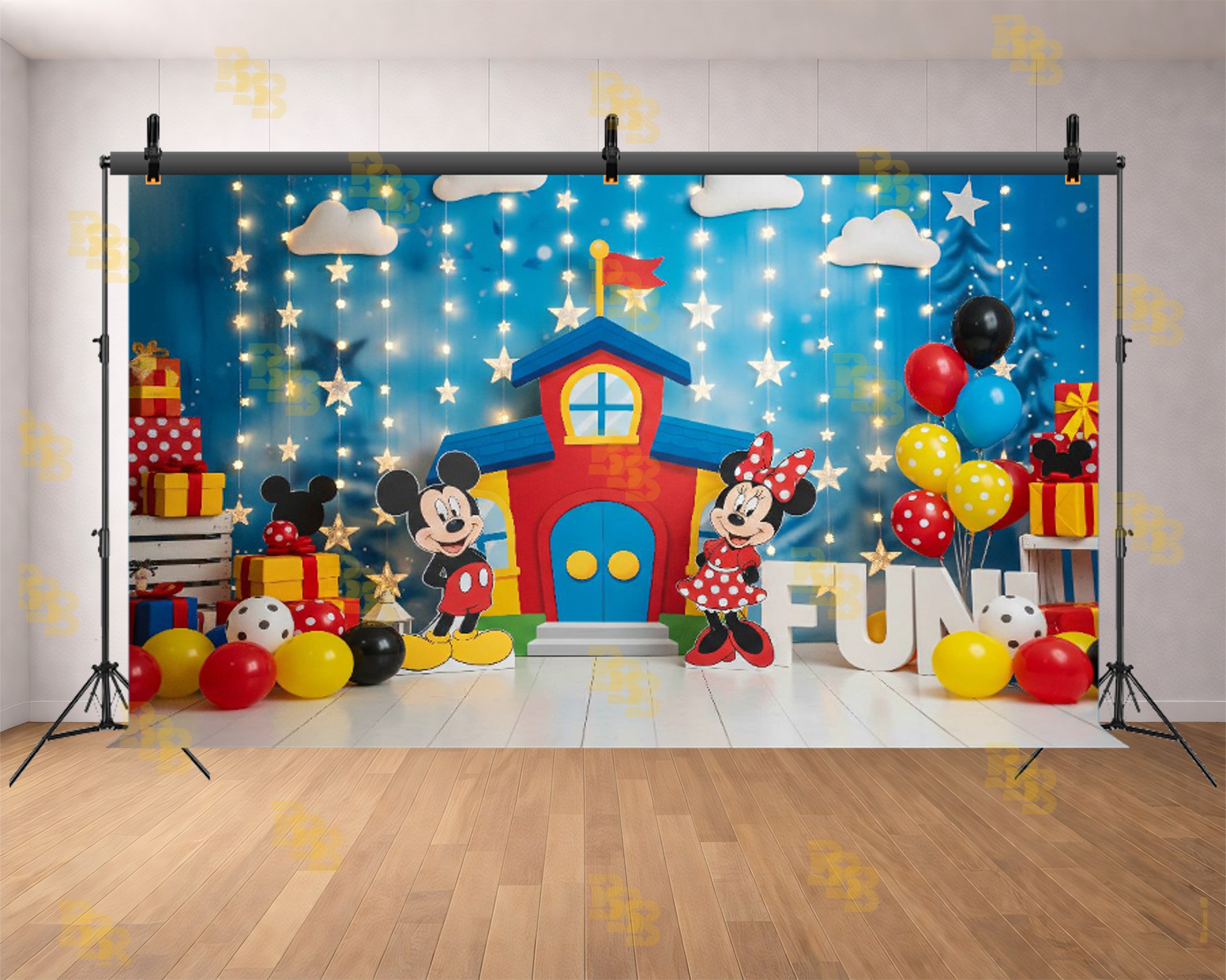CARTOON BIRTHDAY PARTY THEME SETUP FOR KIDS PHOTOGRAPHY