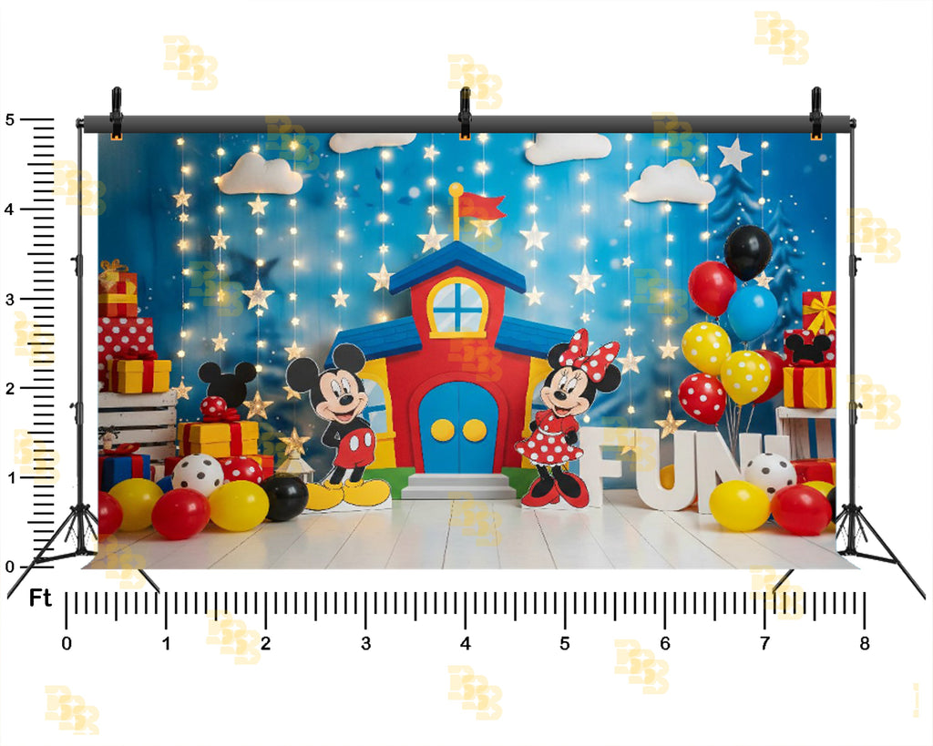CARTOON BIRTHDAY PARTY THEME SETUP FOR KIDS PHOTOGRAPHY