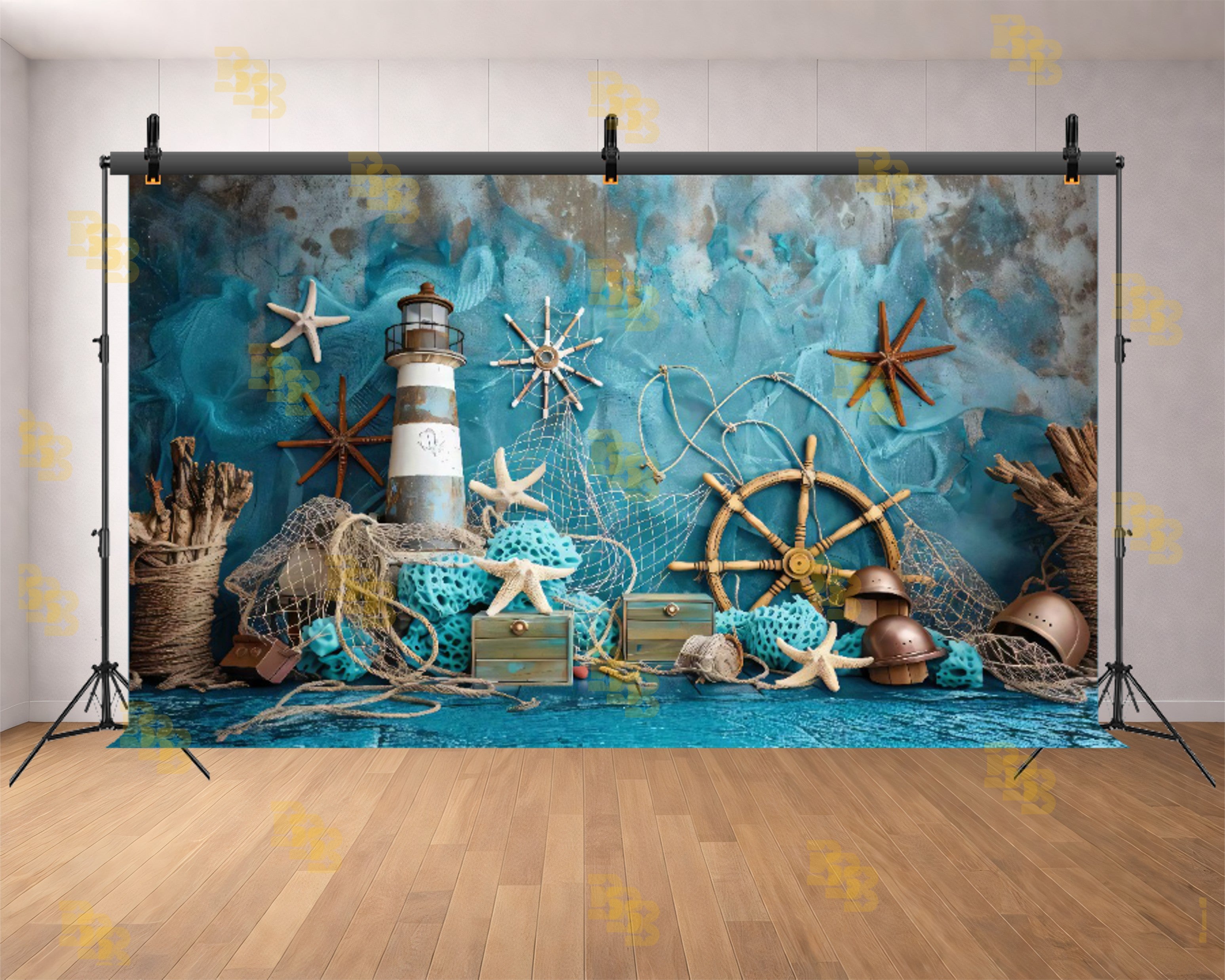 NAUTICAL LIGHTHOUSE SEA THEME SETUP FOR KIDS PHOTOGRAPHY