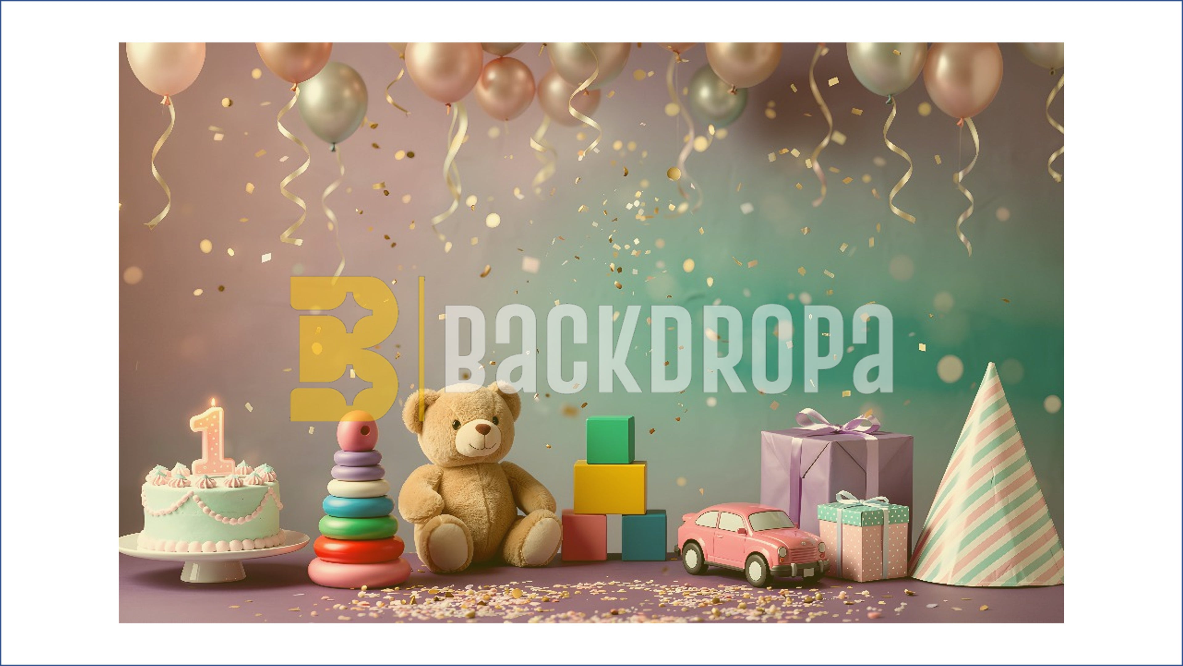 FIRST BIRTHDAY CELEBRATION THEME SETUP FOR KIDS PHOTOGRAPHY