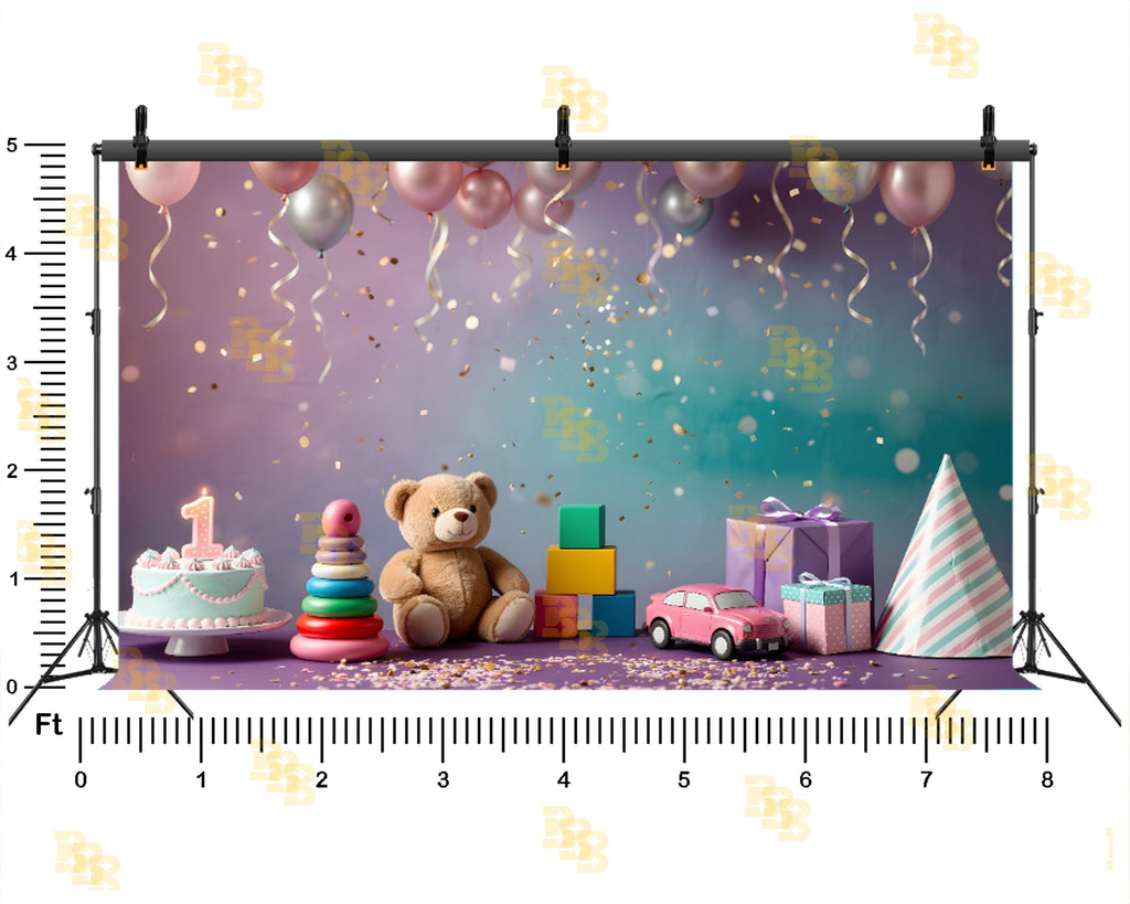 FIRST BIRTHDAY CELEBRATION THEME SETUP FOR KIDS PHOTOGRAPHY