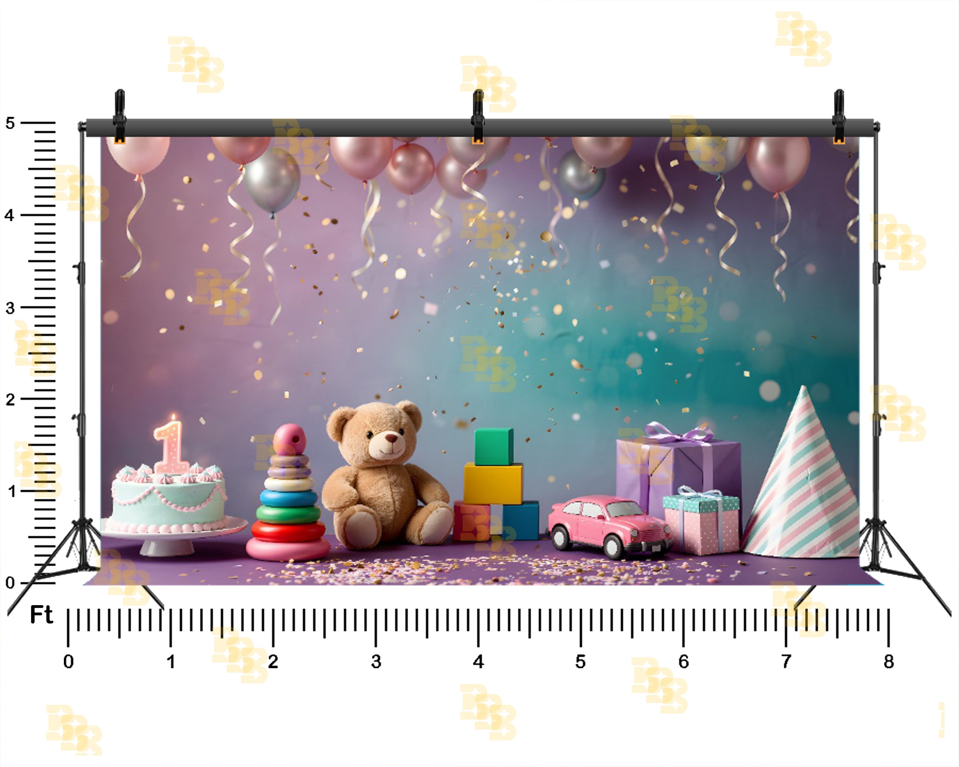 FIRST BIRTHDAY CELEBRATION THEME SETUP FOR KIDS PHOTOGRAPHY