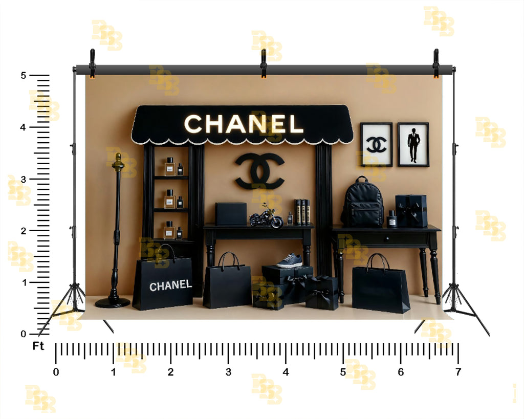 LUXURY BOUTIQUE STORE DISPLAY SETUP BACKDROP FOR BOUTIQUE & FASHION PHOTOGRAPHY