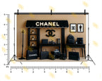 LUXURY BOUTIQUE STORE DISPLAY SETUP BACKDROP FOR BOUTIQUE & FASHION PHOTOGRAPHY