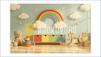 RAINBOW TOY ROOM THEME SETUP FOR KIDS PHOTOGRAPHY