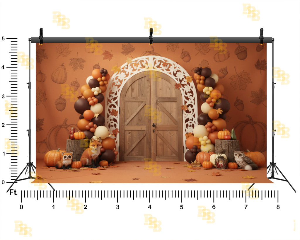 AUTUMN PUMPKIN RUSTIC DOOR THEME SETUP FOR KIDS PHOTOGRAPHY