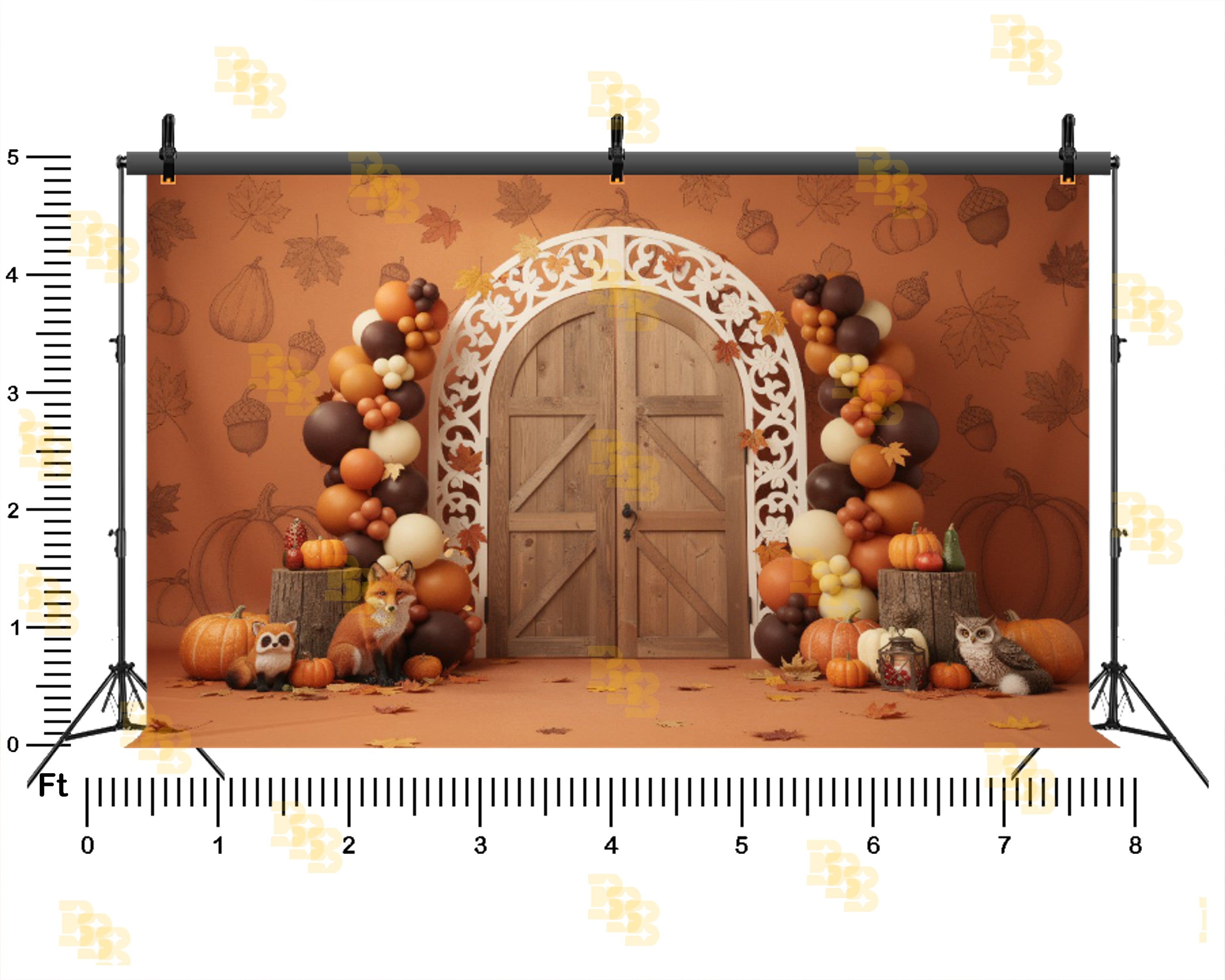 AUTUMN PUMPKIN RUSTIC DOOR THEME SETUP FOR KIDS PHOTOGRAPHY