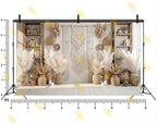 BOHO NEUTRAL MACRAME DECOR THEME SETUP FOR KIDS PHOTOGRAPHY