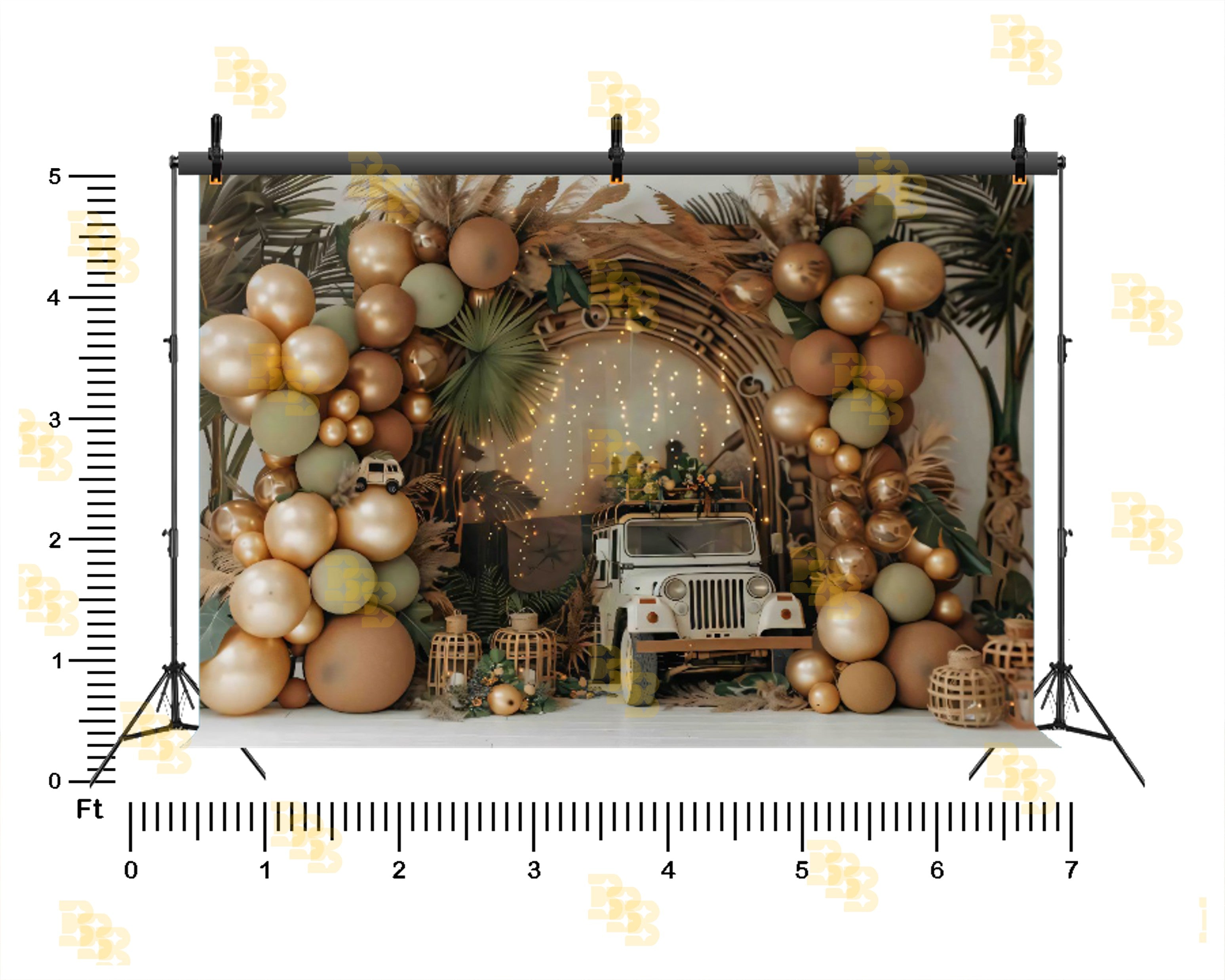 SAFARI JUNGLE JEEP THEME SETUP FOR KIDS PHOTOGRAPHY
