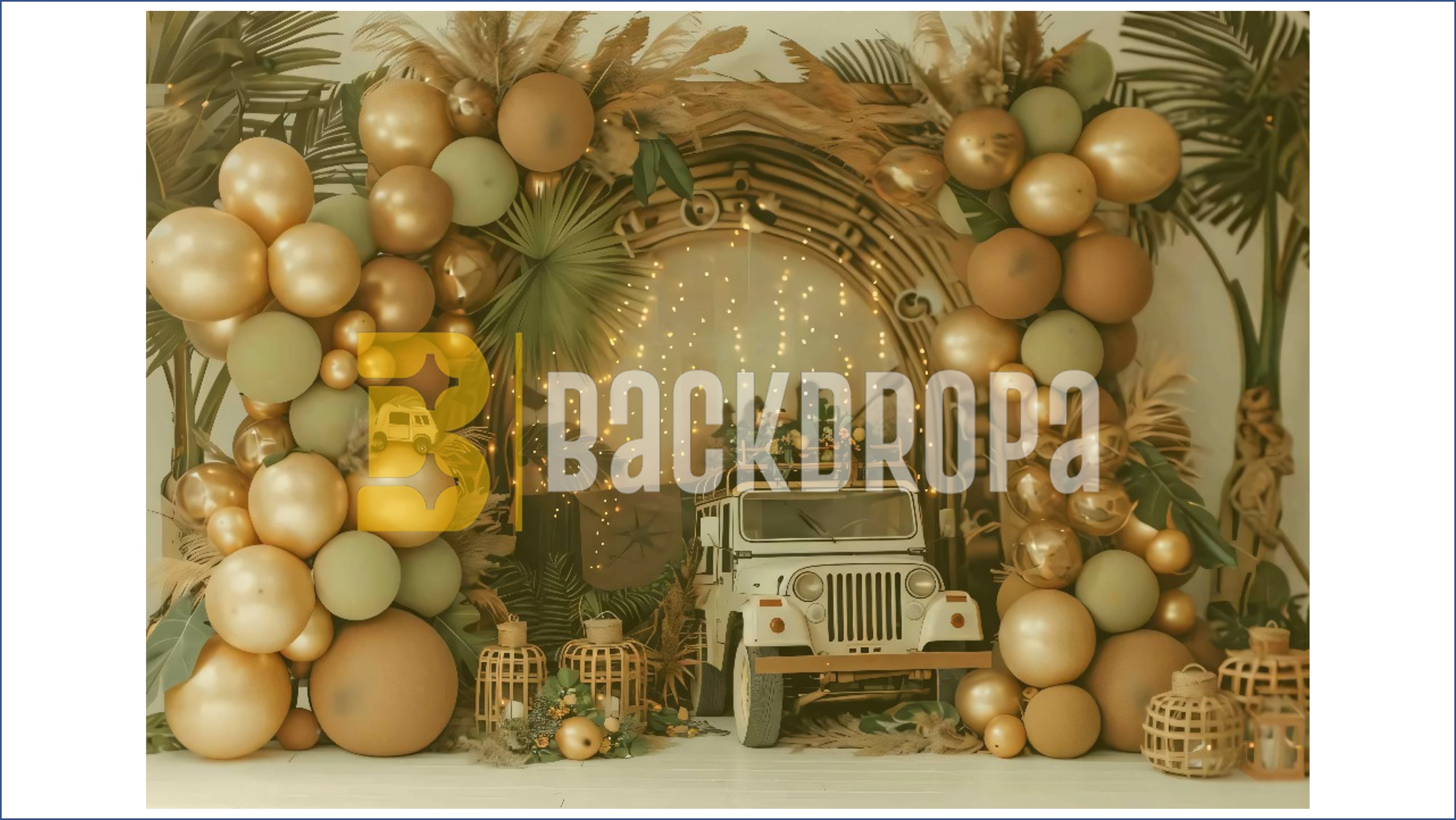 SAFARI JUNGLE JEEP THEME SETUP FOR KIDS PHOTOGRAPHY