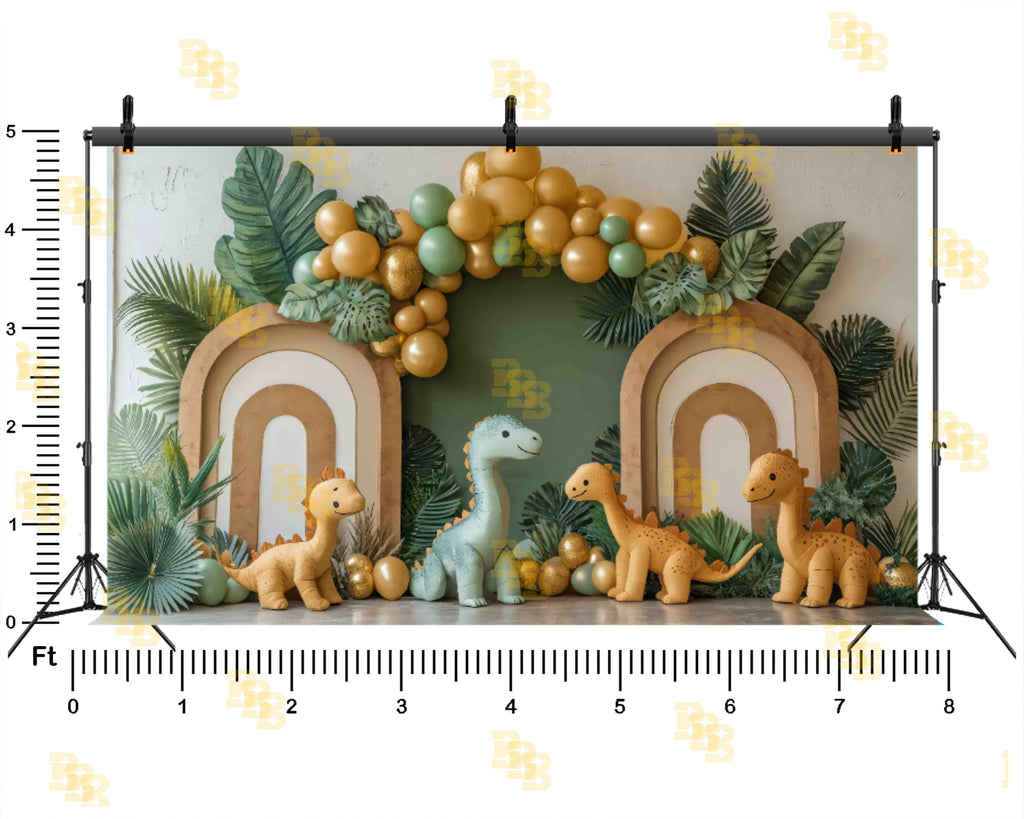 DINOSAUR JUNGLE ARCH THEME SETUP FOR KIDS PHOTOGRAPHY
