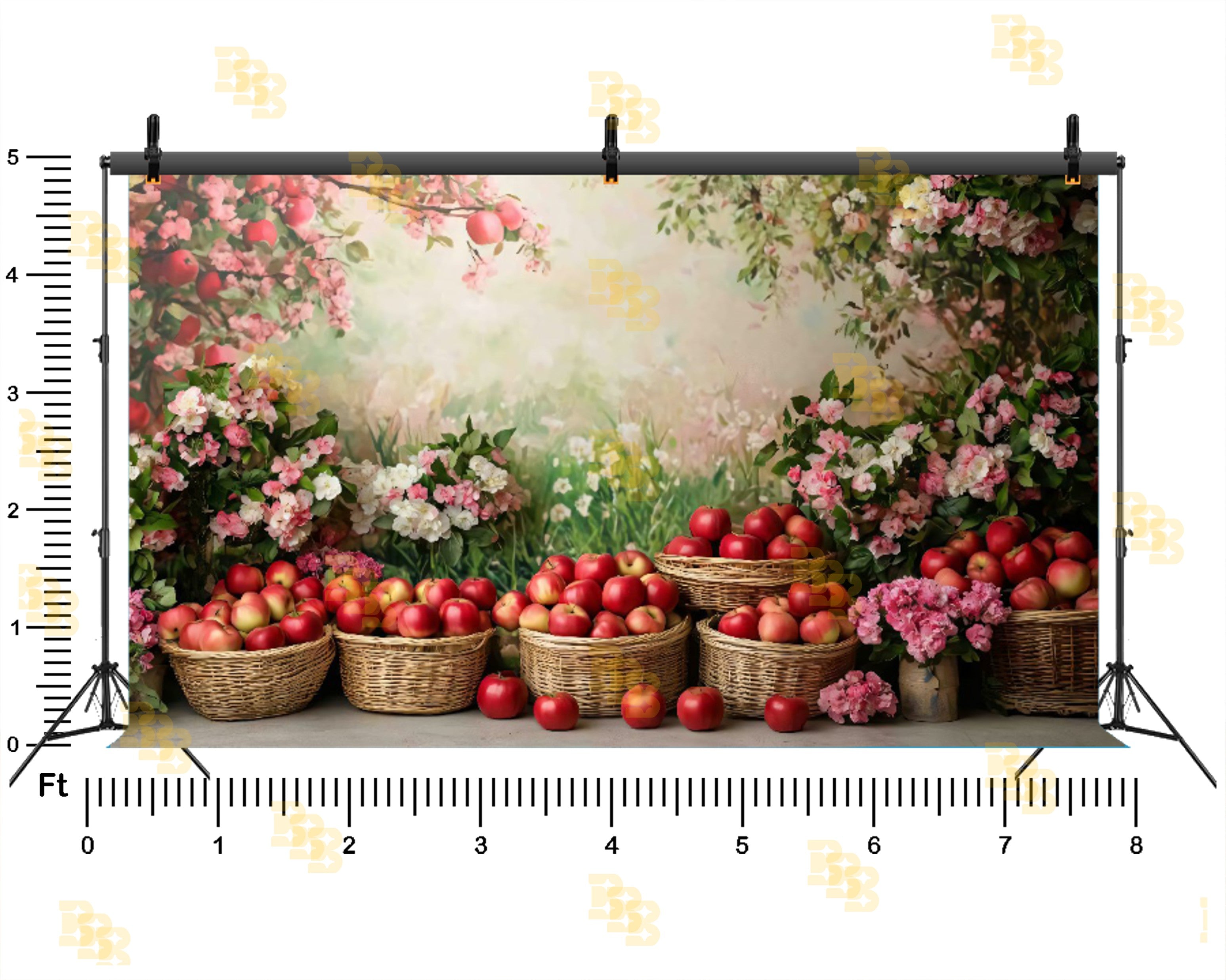 APPLE GARDEN BLOSSOM THEME SETUP FOR KIDS PHOTOGRAPHY
