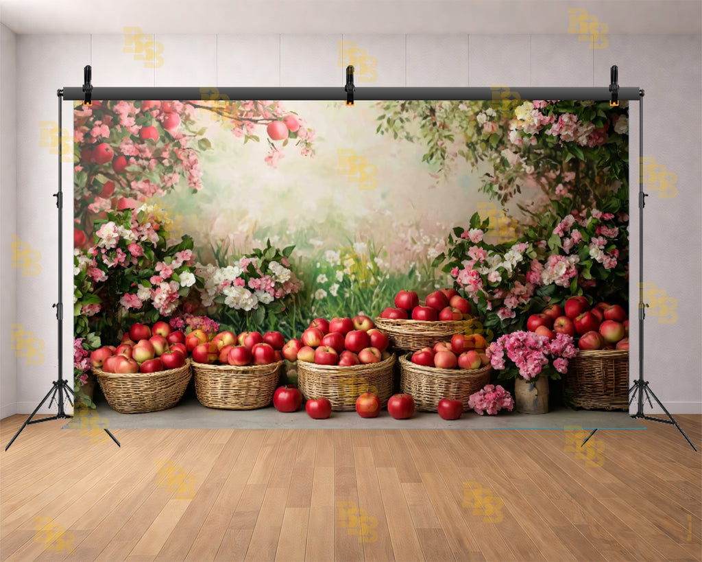 APPLE GARDEN BLOSSOM THEME SETUP FOR KIDS PHOTOGRAPHY