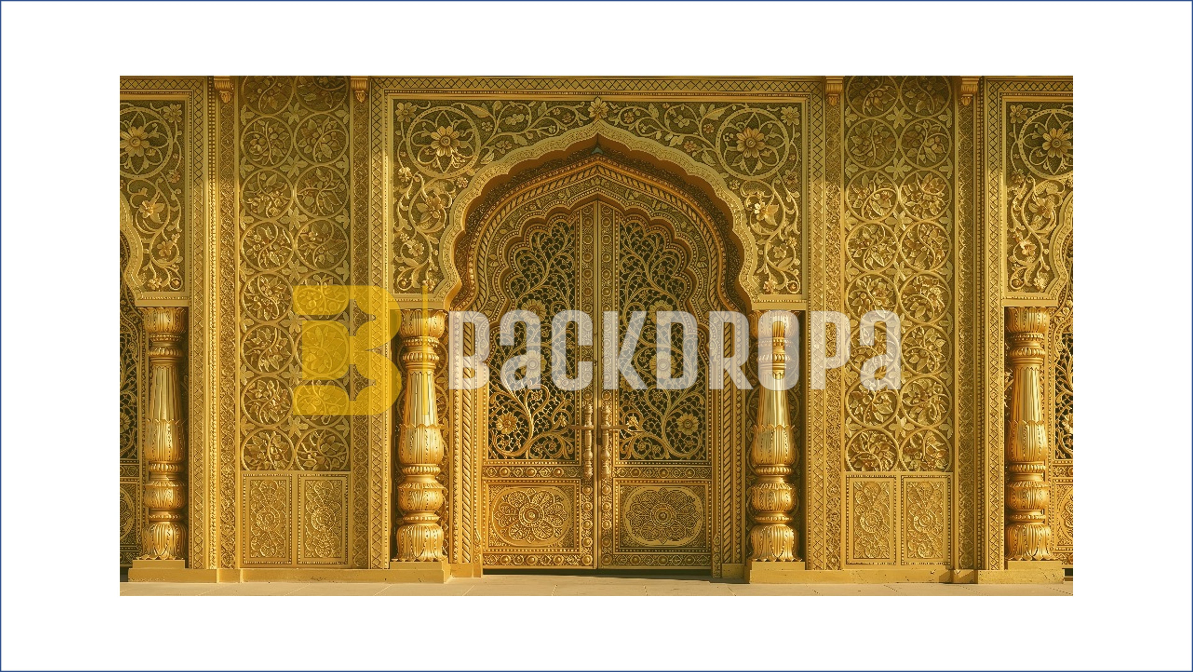 ROYAL GOLDEN PALACE DOOR THEME SETUP FOR BOUTIQUE AND SALON PHOTOGRAPHY