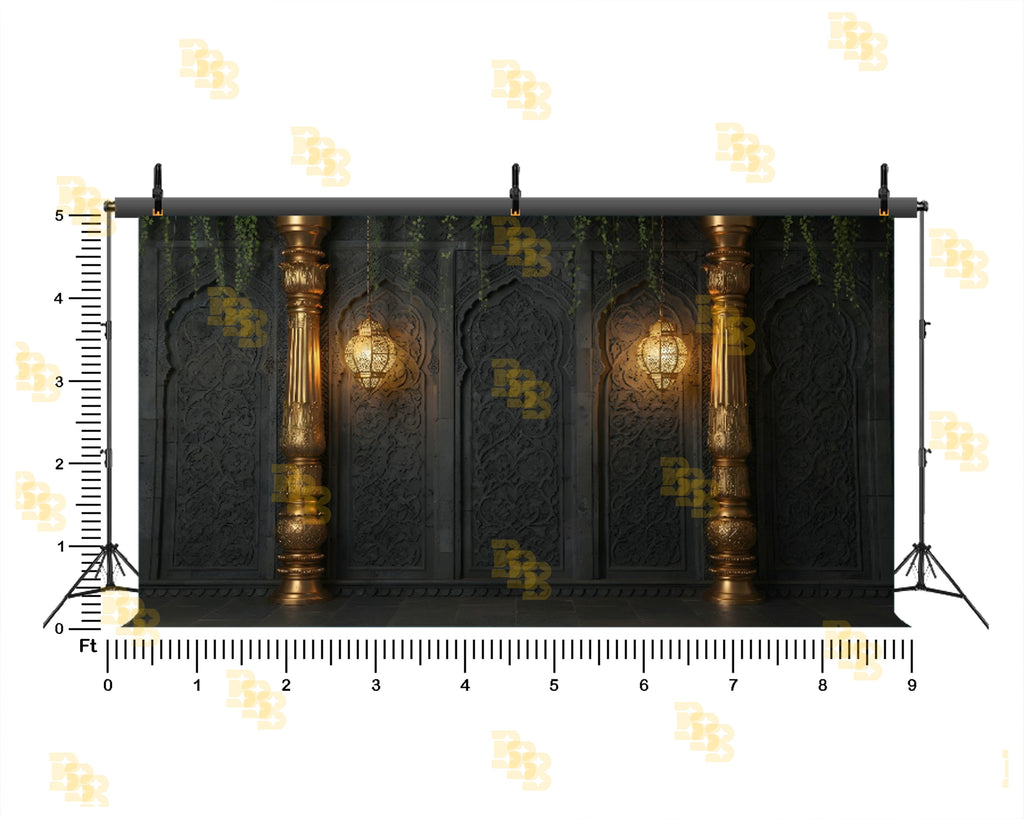 LUXURY ROYAL DARK PALACE THEME SETUP FOR BOUTIQUE AND SALON PHOTOGRAPHY