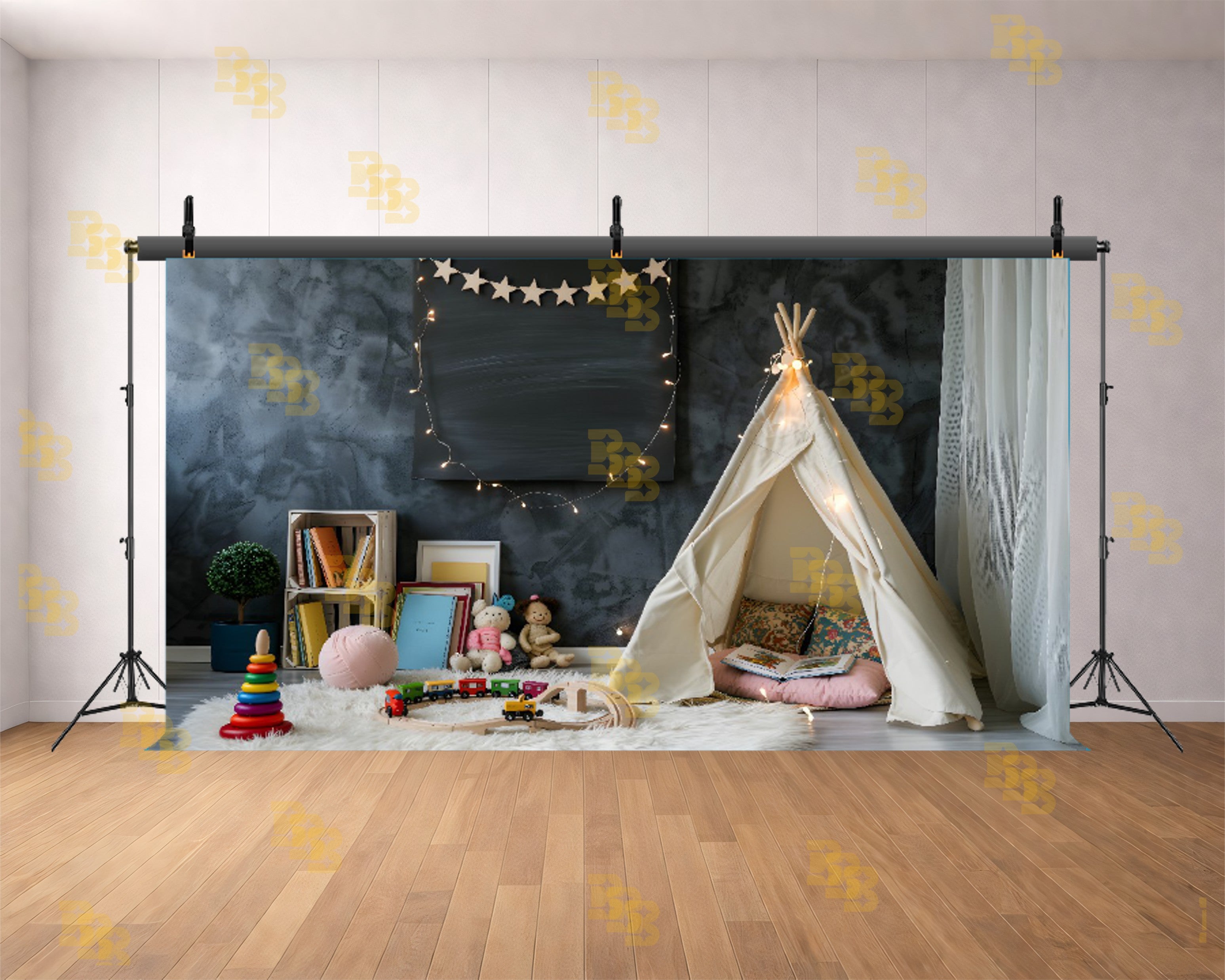 KIDS INDOOR PLAY TENT THEME SETUP FOR KIDS PHOTOGRAPHY