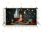 SPACE ROCKET NIGHT THEME SETUP FOR KIDS PHOTOGRAPHY