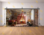 CIRCUS TENT PLAYROOM THEME SETUP FOR KIDS PHOTOGRAPHY