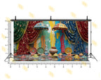 VIBRANT RAJASTHANI HOLI DECOR BACKDROP FOR TRADITIONAL & FESTIVE PHOTOGRAPHY
